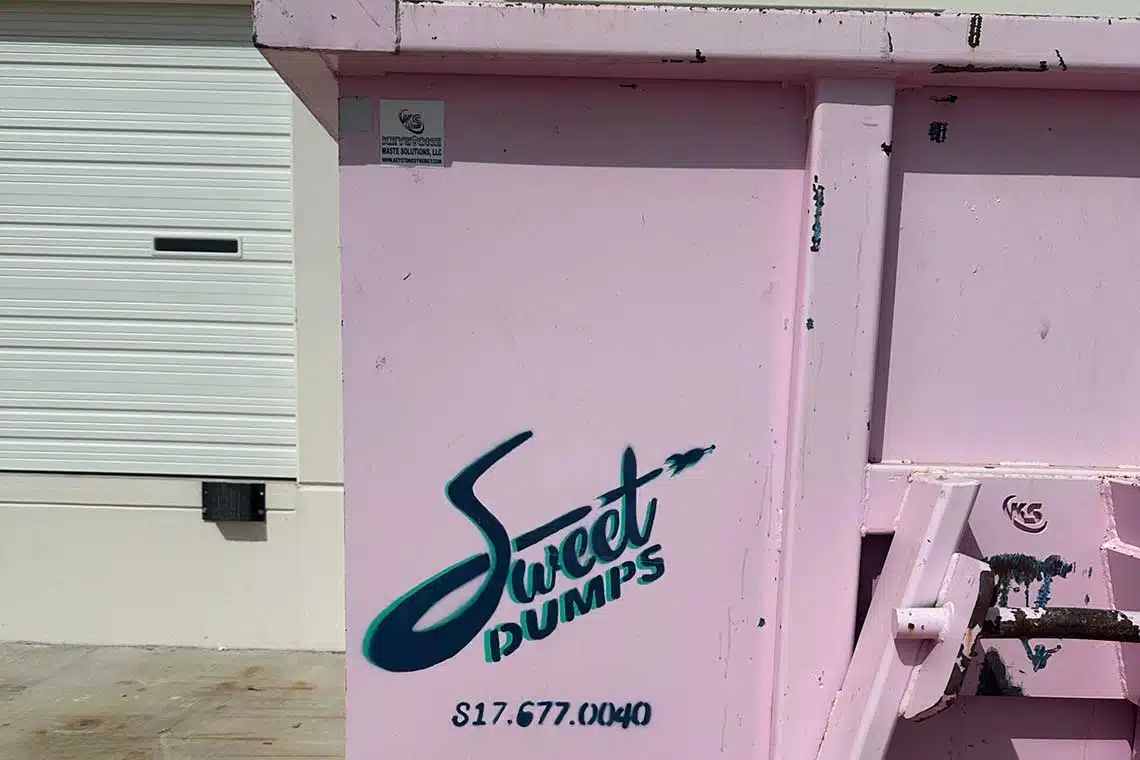 Find Us Around Fort Worth By Our Pink Roll-Off Dumpsters