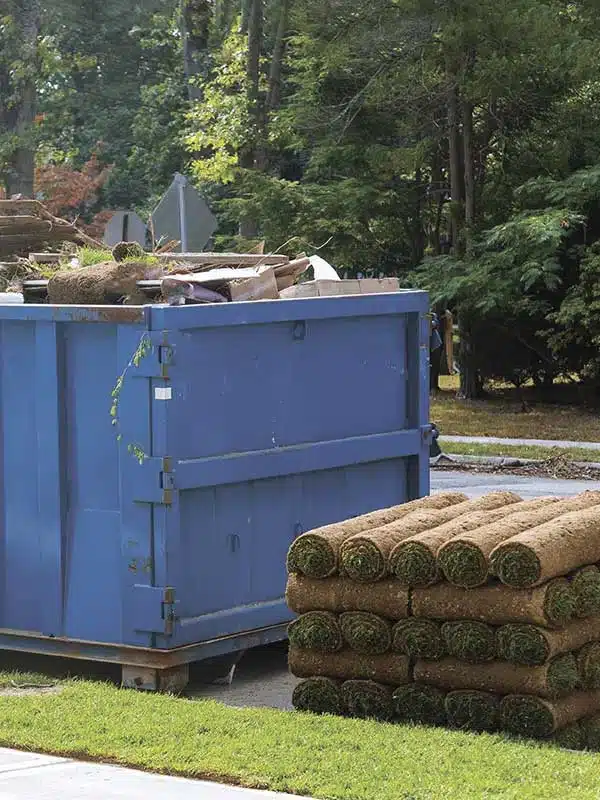 Yard Waste Dumpster in Fort Worth